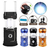 Vanjska svjetiljka za kampiranje Solarna višenamjenska kućanska prijenosna jaka svjetiljka Punjenje lanterne za nuždu Koristite 18650 bateriju