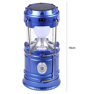 Vanjska svjetiljka za kampiranje Solarna višenamjenska kućanska prijenosna jaka svjetiljka Punjenje lanterne za nuždu Koristite 18650 bateriju