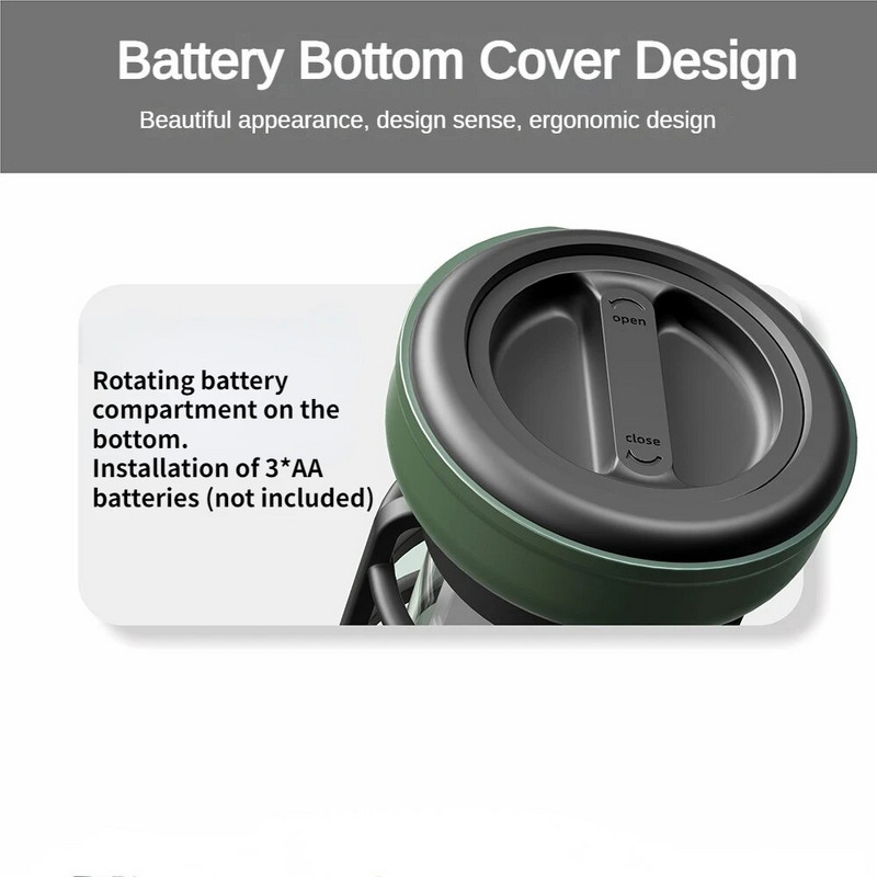 Vintage lampa za kampiranje Baterijska prijenosna vodootporna svjetiljka za šator Ručna konjska svjetiljka Vanjska ambijentalna rasvjeta za ribolov