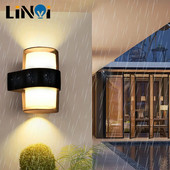 Iluminat în aer liber Gard de grădină rezistent la apă Ușă de verandă Curte Balcon Lampă decor exterior Acasă Aluminiu Lampă de perete LED de exterior