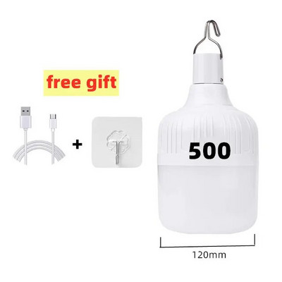 500 W USB-taaslaetav LED-hädavalgustid välistingimustes kasutatavad kaasaskantavad laternad hädaabilampide lambipirn Aku latern BBQ matkavalgusti