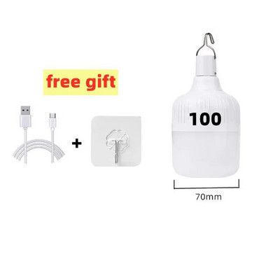 500 W USB-taaslaetav LED-hädavalgustid välistingimustes kasutatavad kaasaskantavad laternad hädaabilampide lambipirn Aku latern BBQ matkavalgusti