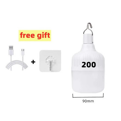 500 W USB-taaslaetav LED-hädavalgustid välistingimustes kasutatavad kaasaskantavad laternad hädaabilampide lambipirn Aku latern BBQ matkavalgusti