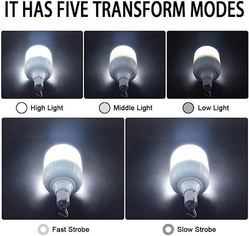 500 W USB-taaslaetav LED-hädavalgustid välistingimustes kasutatavad kaasaskantavad laternad hädaabilampide lambipirn Aku latern BBQ matkavalgusti