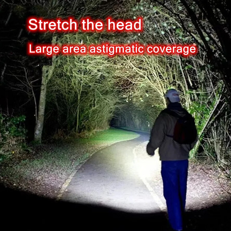 Muunnn LED portabil 3 moduri Lanternă reîncărcabilă cu zoom Lanternă LED Lanternă XPE COB cu lumină de camping rezistentă la apă