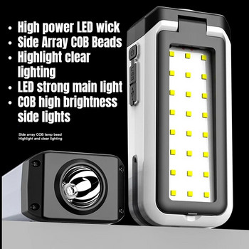 LED фенерче SOS светкавица фенери за къмпинг преносим сгъваем фенер лампа аварийна захранваща банка външна приключенска факла за риболов