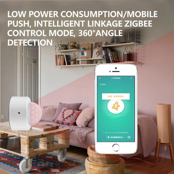 Tuya ZigBee Motion Sensor Smart Home Human Body Infrared Detector Security Smart Life λειτουργεί με την Alexa Google Home