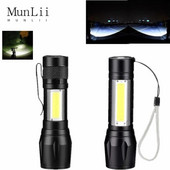 Prijenosna LED svjetiljka XPE COB svjetiljka s 3 načina rada Punjiva zum svjetiljka Vodootporna svjetiljka za kampiranje