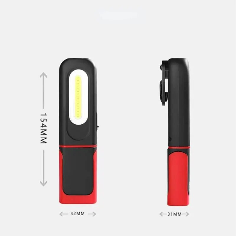 LED MiniWork Light, Magnetic Flat Flashlight, 3 Modes Portable Ultra-Light Bright Vodootporna džepna svjetiljka za rad, kampiranje