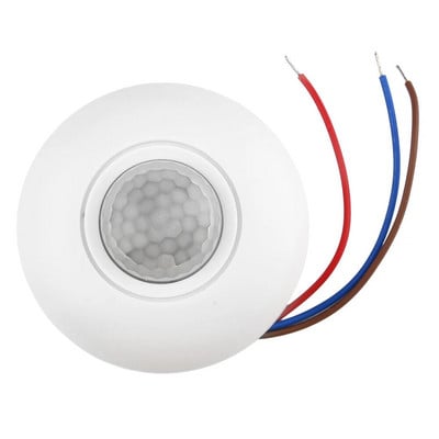 AC 85V-265V LED gaismas slēdzis Mini PIR sensors detektors infrasarkanais kustības sensors, regulējams aizkaves iegultais cilvēka ķermeņa infrasarkanais