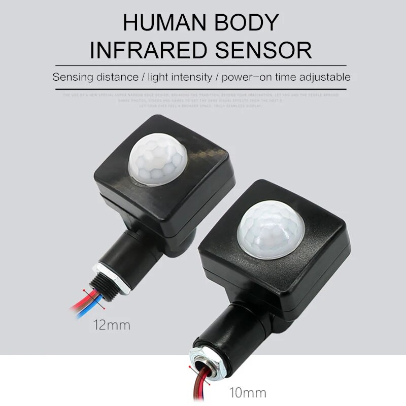Bewegingssensor/Lichtsensor buiten IP65 zwart