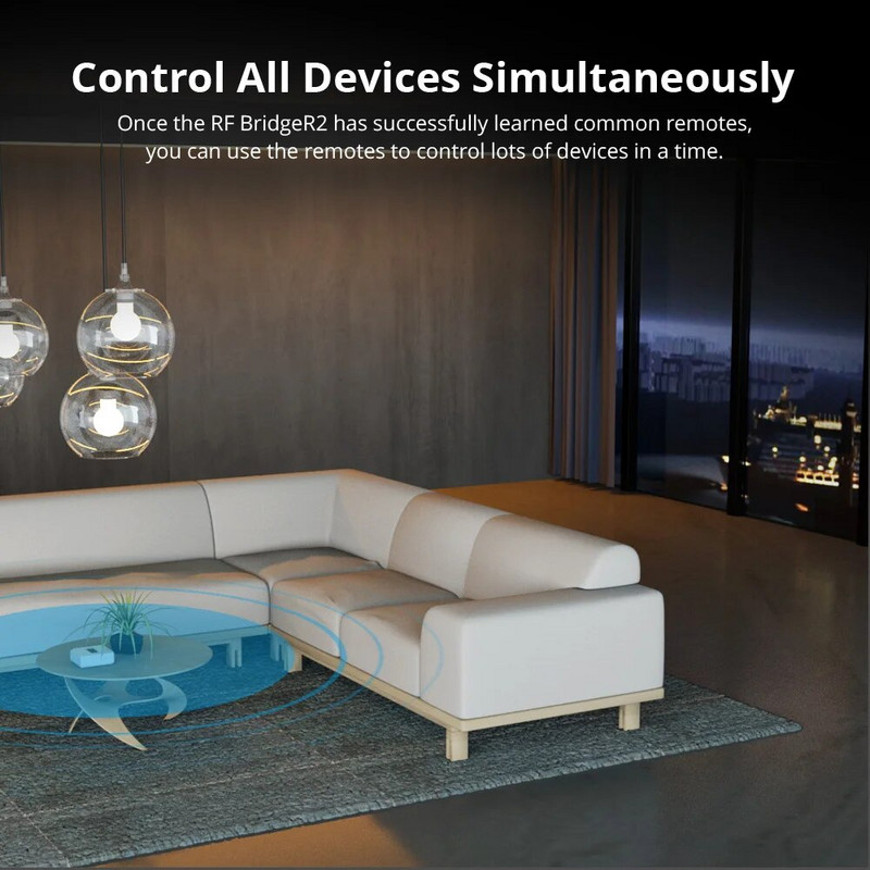 SONOFF RF BridgeR2 WiFi 433 MHz bežični upravljač Daljinski upravljač Smart Home Security Automation Radi za Google Home, Alexa