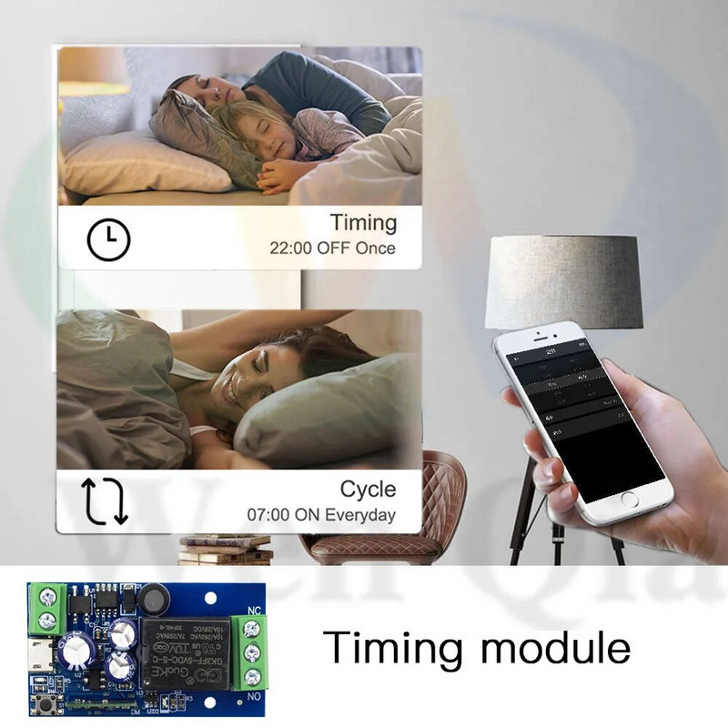 WenQia Ewelink WiFi nutikas kodu lüliti 2,4 GHz DC 12 V 24 V kuiv kontaktrelee kaugjuhtimispuldi ajastusmoodul, Alexa Google`i kodutugi