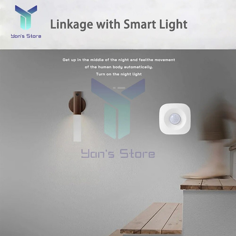 Tuya ZigBee/WiFi PIR senzor pokreta Bežični infracrveni detektor Sigurnosni protuprovalni alarm Senzor Smart life Kompatibilna kontrola s aplikacijom