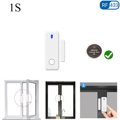 Tedeligo 433MHz senzor za vrata i prozore Prekidač za bežično svjetlo, 110V 220V 10A Relej Prekidač za daljinsko upravljanje za kućnu svjetiljku UKLJUČENO ISKLJUČENO