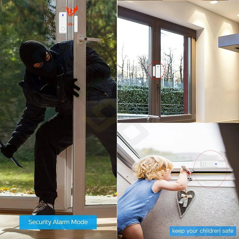 Tedeligo 433MHz senzor za vrata i prozore Prekidač za bežično svjetlo, 110V 220V 10A Relej Prekidač za daljinsko upravljanje za kućnu svjetiljku UKLJUČENO ISKLJUČENO