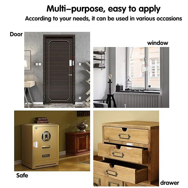 Tedeligo 433MHz senzor za vrata i prozore Prekidač za bežično svjetlo, 110V 220V 10A Relej Prekidač za daljinsko upravljanje za kućnu svjetiljku UKLJUČENO ISKLJUČENO