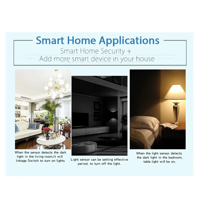Senzor svjetla Inteligentni senzor kućne rasvjete Kontrola veze Senzor svjetline Senzor svjetline Osvjetljenje Tuya Zigbee