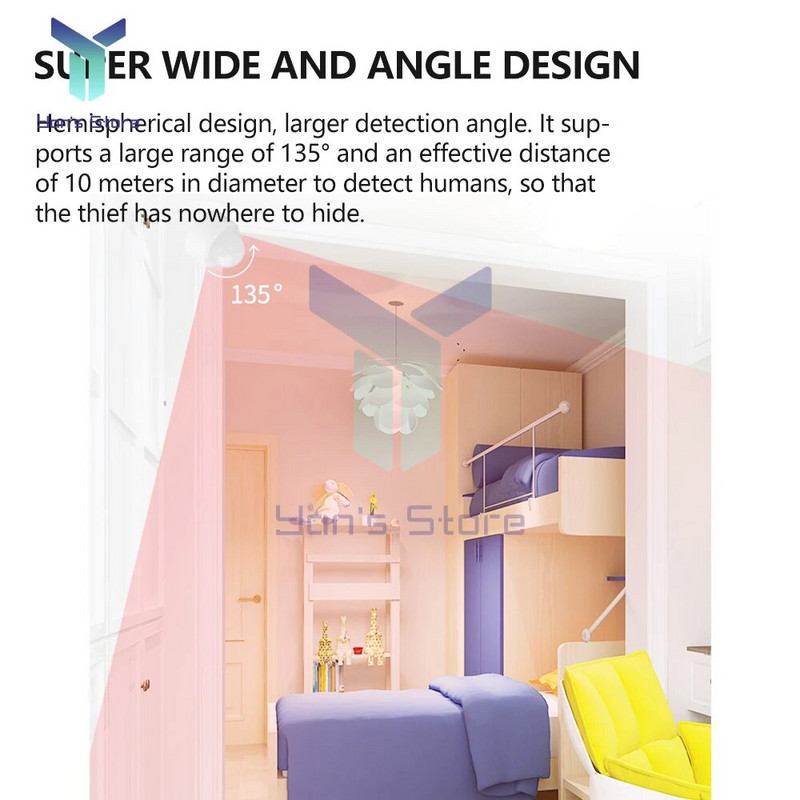 Tuya 2 in 1 Zigbee Mini PIR liikumisandur + Bright Lux Light passiivne infrapuna turvaline liikumisandur sissemurdmisalarm