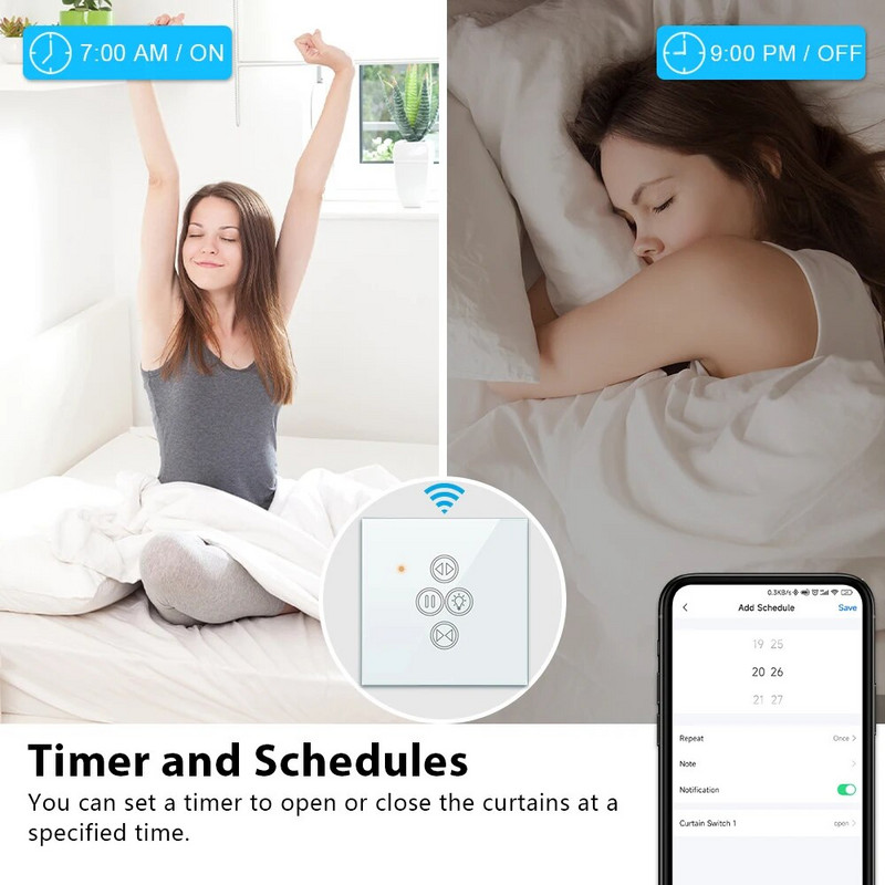 Tuya WiFi prekidač za svjetlo za zavjese za rolete Aplikacija Daljinski upravljač Google Home Alexa Timer Automation DIY