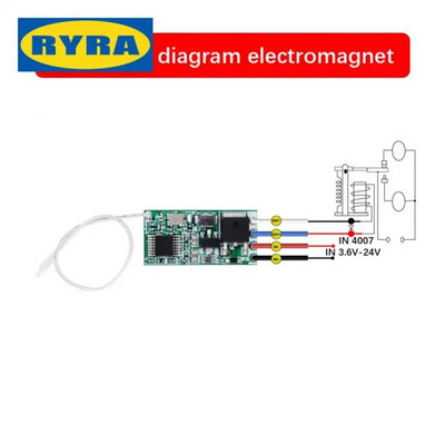 Comutator de telecomandă fără fir Modul receptor Micromodul Receptor RF Releu Comutator universal de lumină 1ch DC 3.6v-24v 433 Mhz
