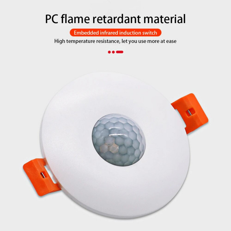 Stropna instalacija Detekcija pokreta 110-220v Infracrveni senzor Prekidač senzora ljudskog tijela Detektor pokreta Senzor ljudskog tijela