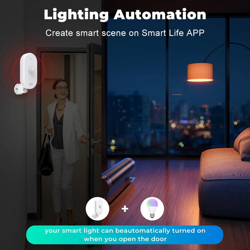 SMATRUL Tuya Smart Wifi Pir Senzor pokreta Usb Kućni sigurnosni sustav Detektor Alarm Aplikacija Daljinski upravljač Vremensko aktiviranje