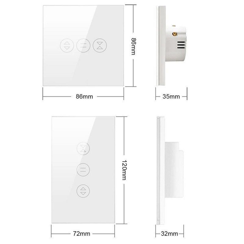 AVATTO Tuya WiFi Smart Curtain jungiklis, skirtas ES / JAV Smart Home Roller Shutter elektrinės variklio žaliuzės, veikia Alexa, Google Home