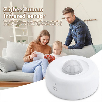 EweLink Zigbee PIR Motion Detection Sensor Security Burglar Alarm Sensor Smart Life App Control Support Alexa Google Smart Home