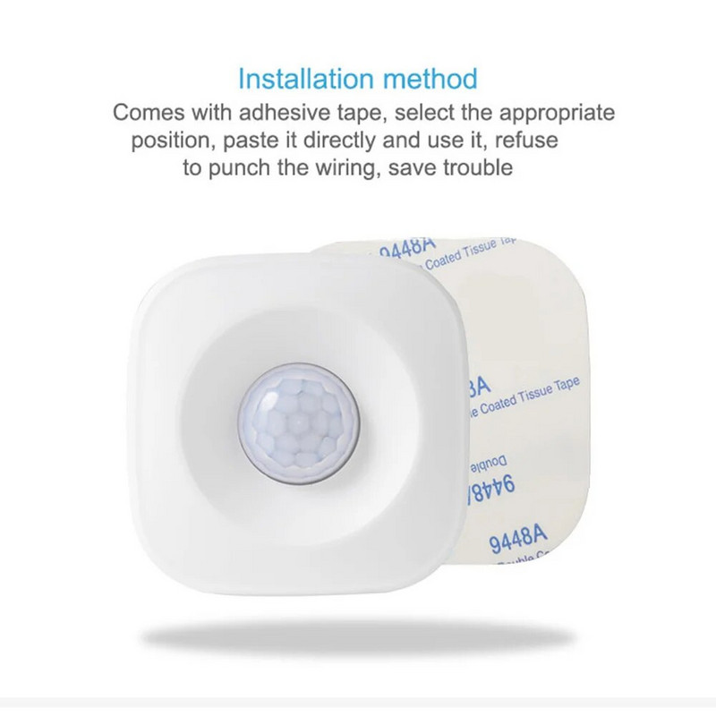 Tuya WIFI Smart PIR senzor pokreta Detektor senzor pokreta Smart Life APP Bežični sustav kućne automatizacije putem Alexa Goole Home