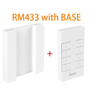 RM433 8 taustiņu daudzfunkcionāls pielāgots 433 MHz RF tālvadības pults BASE darbojas ar SONOFF RF/Slampher/4CH Pro/TX Series/RF Bridge