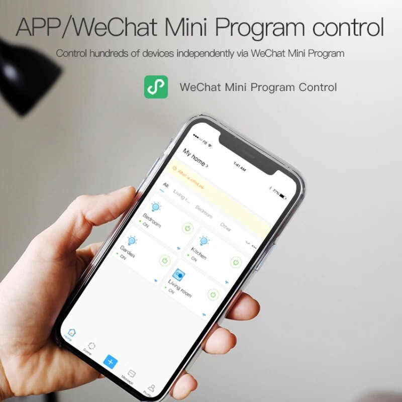 BASIC-2.4G viedais slēdzis Ewelink APP/WeChat sīklietotnes tālvadības pults Viedās mājas automatizācijas modulis Darbs ar Ewelink 2.4G vārteju