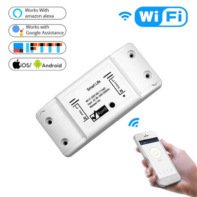 MOES DIY Bluetooth Wi-Fi Smart Light Switch Timer Smart Life APP Bežični daljinski upravljač Radi s Alexa Google Home