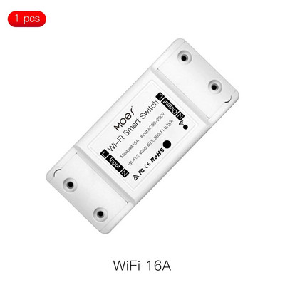 MOES DIY Bluetooth Wi-Fi Smart Light Switch Timer Smart Life APP Bežični daljinski upravljač Radi s Alexa Google Home