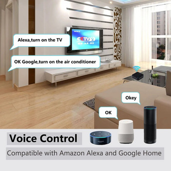 Το τηλεχειριστήριο Tuya Zigbee Smart IR Τηλεχειριστήριο υπερύθρων γενικής χρήσης για έξυπνο σπίτι για τηλεόραση AC Το DVD λειτουργεί με την Alexa Google Home