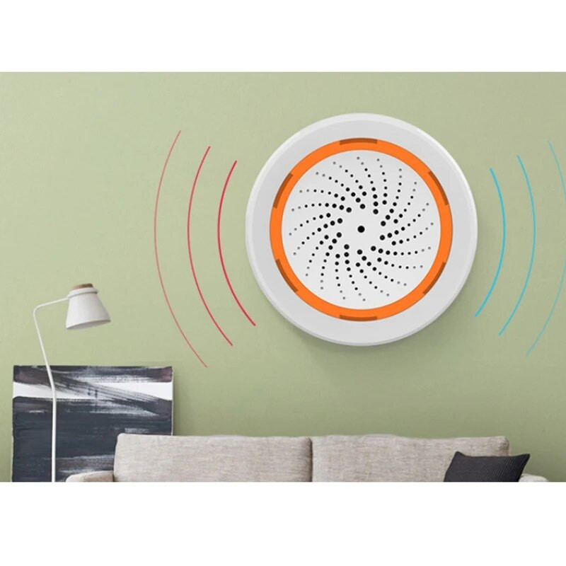 Zigbee NEO 90DB senzor zvuka i svjetla Tuya Smart Life ugrađena sirena alarmni senzor