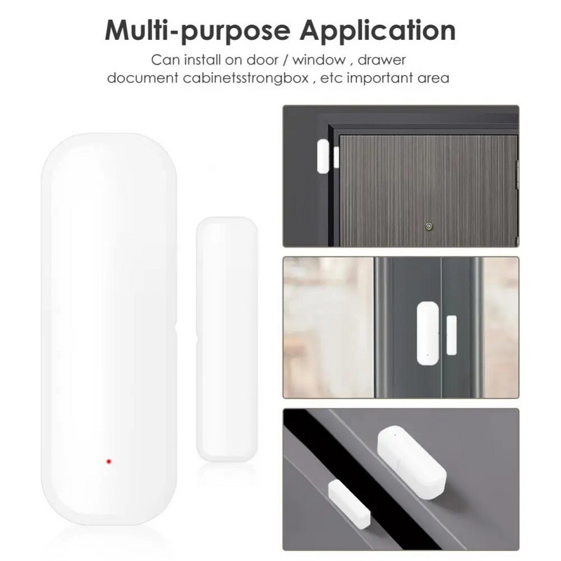 AUBESS Tuya WiFi/Zigbee Smart Door Sensor Otvorena Zatvorena vrata Detektori Smart Home Sigurnosna zaštita Alarmni sustav Smart Life APP