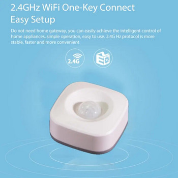 Αισθητήρας κίνησης Tuya Smart Mini Smart Home Pir Sensor Alarm System Automation Home Sensor Pir Sensor Work with Alexa