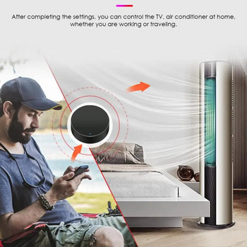 Τηλεχειριστήριο Smart IR Tuya Smart Life For Smart Home Automation Αντικαταστήστε το τηλεχειριστήριο ανεμιστήρα DVD της τηλεόρασης Λειτουργεί με την Alexa Google Home