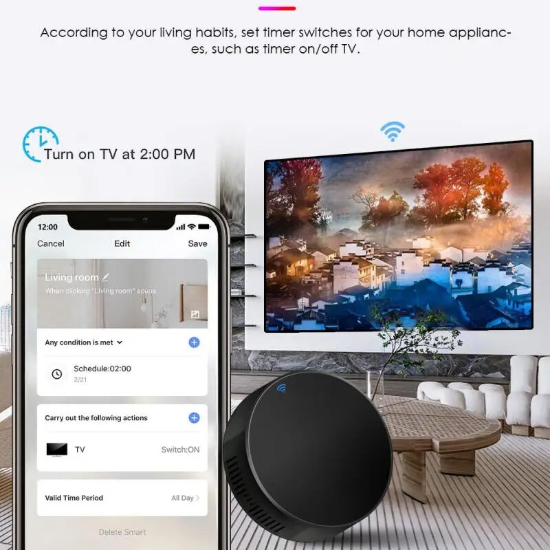 Tuya Smart IR daljinski upravljač Smart Life za automatizaciju pametnog doma Zamijenite daljinski upravljač za TV DVD ventilator Radi s Alexa Google Home