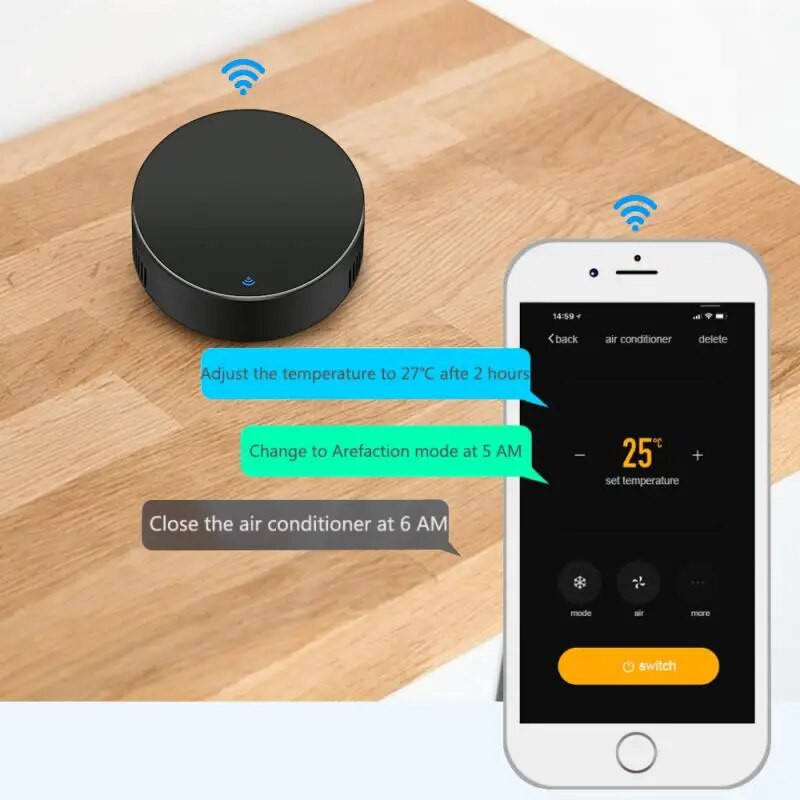 Tuya Smart IR daljinski upravljač Smart Life za automatizaciju pametnog doma Zamijenite daljinski upravljač za TV DVD ventilator Radi s Alexa Google Home