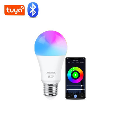 Gleco Tuya Wifi Led žarulja Bluetooth LED žarulja RGB E27 Zigbee Led žarulje Pametna kućna rasvjeta radi s Alexa Amazon, Google