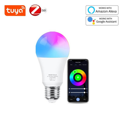Gleco Tuya Wifi Led žarulja Bluetooth LED žarulja RGB E27 Zigbee Led žarulje Pametna kućna rasvjeta radi s Alexa Amazon, Google