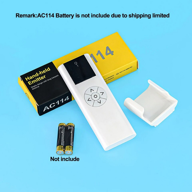 A-OK AC114 01/02/06/16 Kanalni ručni emiter za AOK RF433 curtian motor/cijevni motor bežični daljinski upravljač za dom