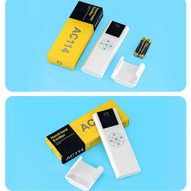 A-OK AC114 01/02/06/16 Kanalni ručni emiter za AOK RF433 curtian motor/cijevni motor bežični daljinski upravljač za dom