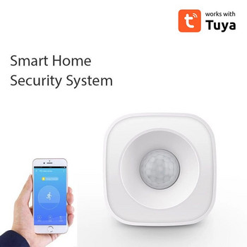 Wifi детектор Безопасна охранителна аларма Чувствителна автоматизация Преместващ се интелигентен сензор Smart Life Home Човешка инфрачервена безжична Tuya