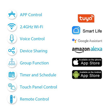 Tuya Smart Life EU Διακόπτης κουρτινών με ρολό WiFi για ηλεκτρικά μηχανοκίνητα στόρια με τηλεχειριστήριο Google Home Aelxa Echo