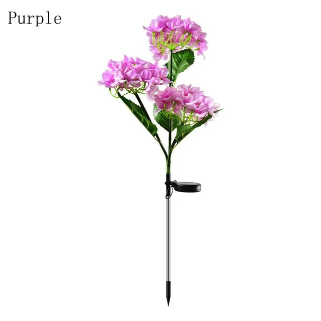 LED päikeseenergia roosi hortensia aialamp välivalgusti liilia aia lillevalgusti päikeseenergia õue õue muru tee pulmavalgustid