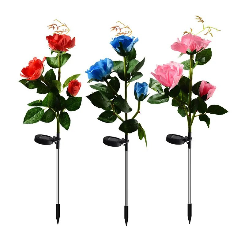 LED päikeseenergia roosi hortensia aialamp välivalgusti liilia aia lillevalgusti päikeseenergia õue õue muru tee pulmavalgustid