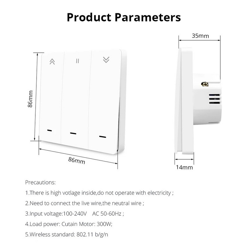 Zemismart Zigbee Tuya pametni prekidač za zavjese za motor rolo sjenila Zidni prekidač Alexa Echo Google Home Timer Control